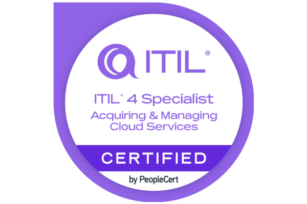 ITIL® 4 Specialist: Acquiring & Managing Cloud Services Course & Examination